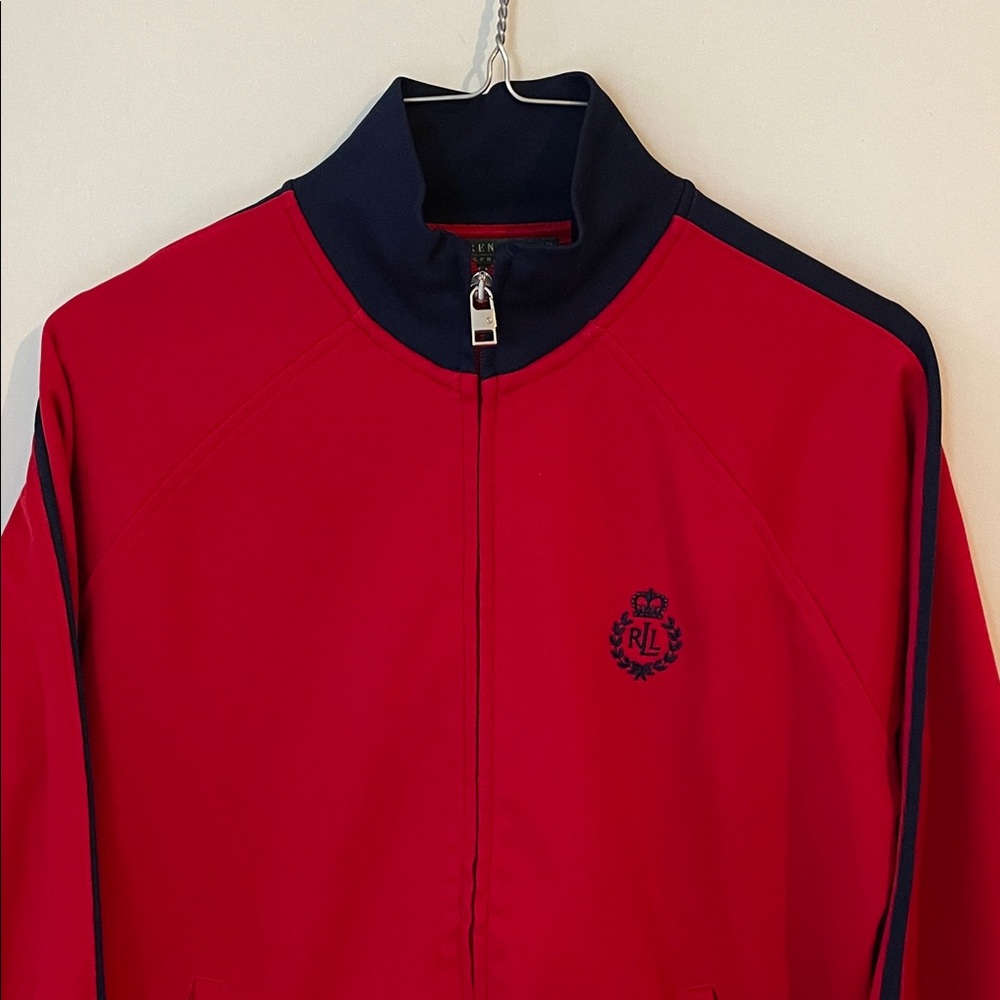 Ralph Lauren double RRL Red and Navy track jacket Jacket active large